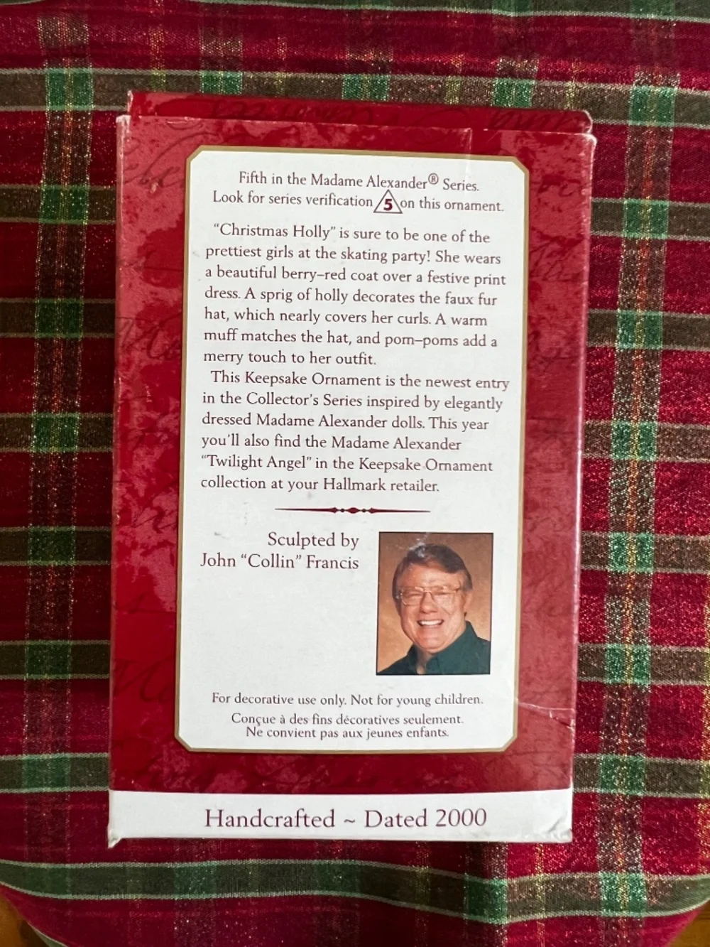 Hallmark Keepsake “Christmas Holly”, 2000. QX6611. 5th in Series